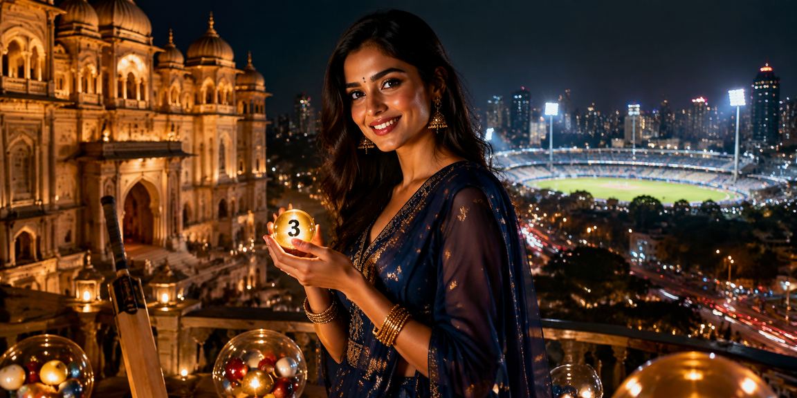 A cricket match scene representing IPL betting excitement.